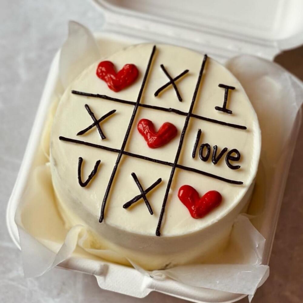 Бент-торт «х и 0»/ 14 февраля