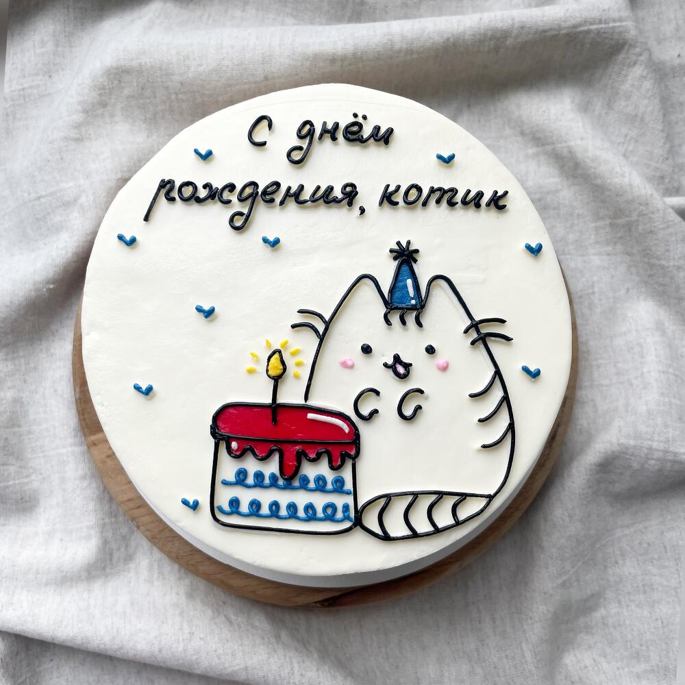 Бенто 1 кг с котом