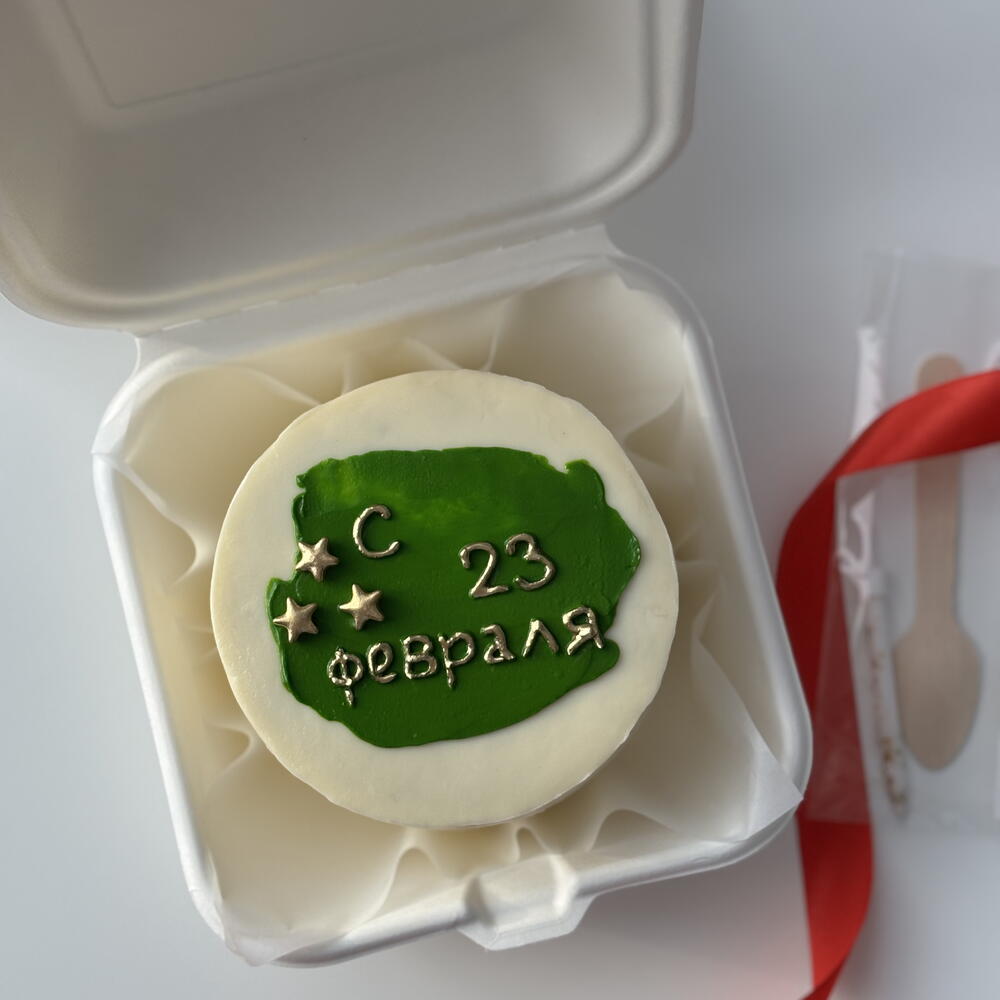 Бенто 23 февраля с сахарной картинкой