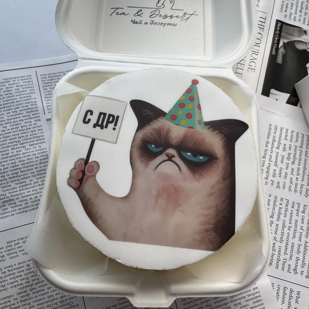 Бенто 600 гр с котом день рождения