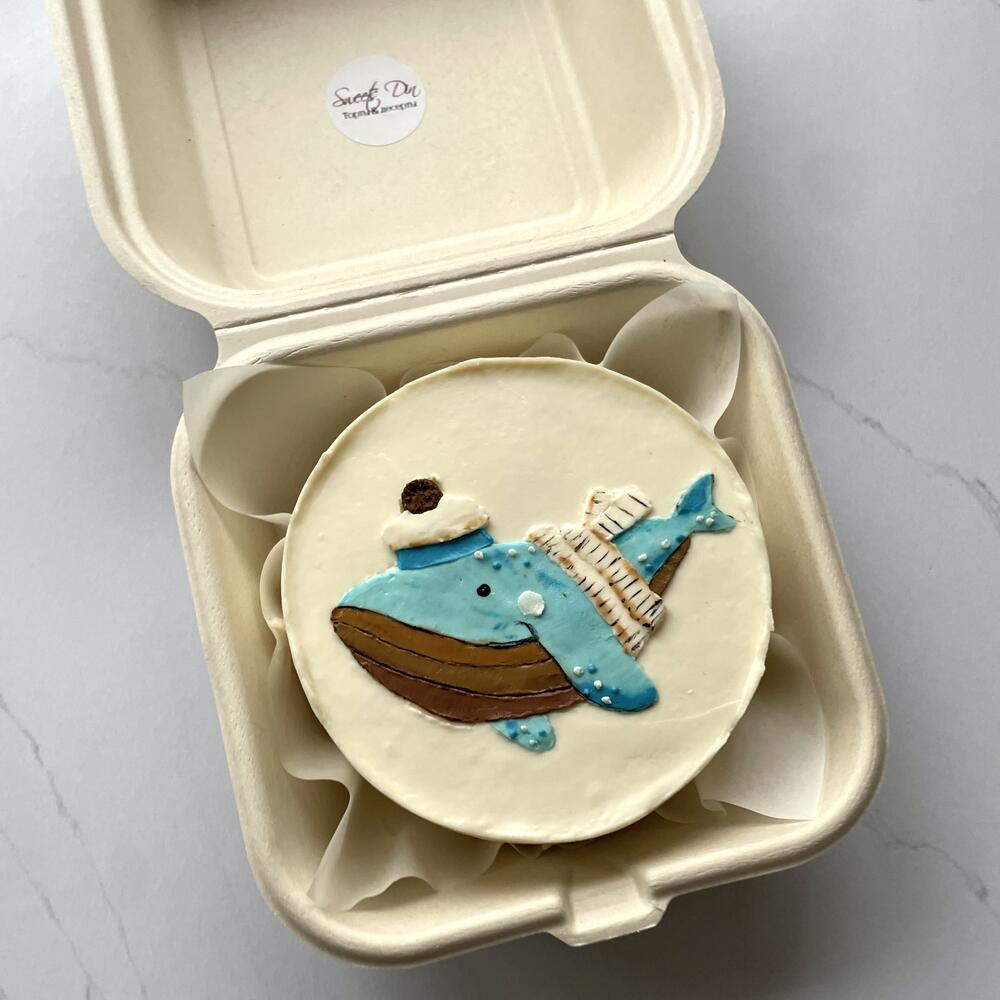 Бенто акварельный кит