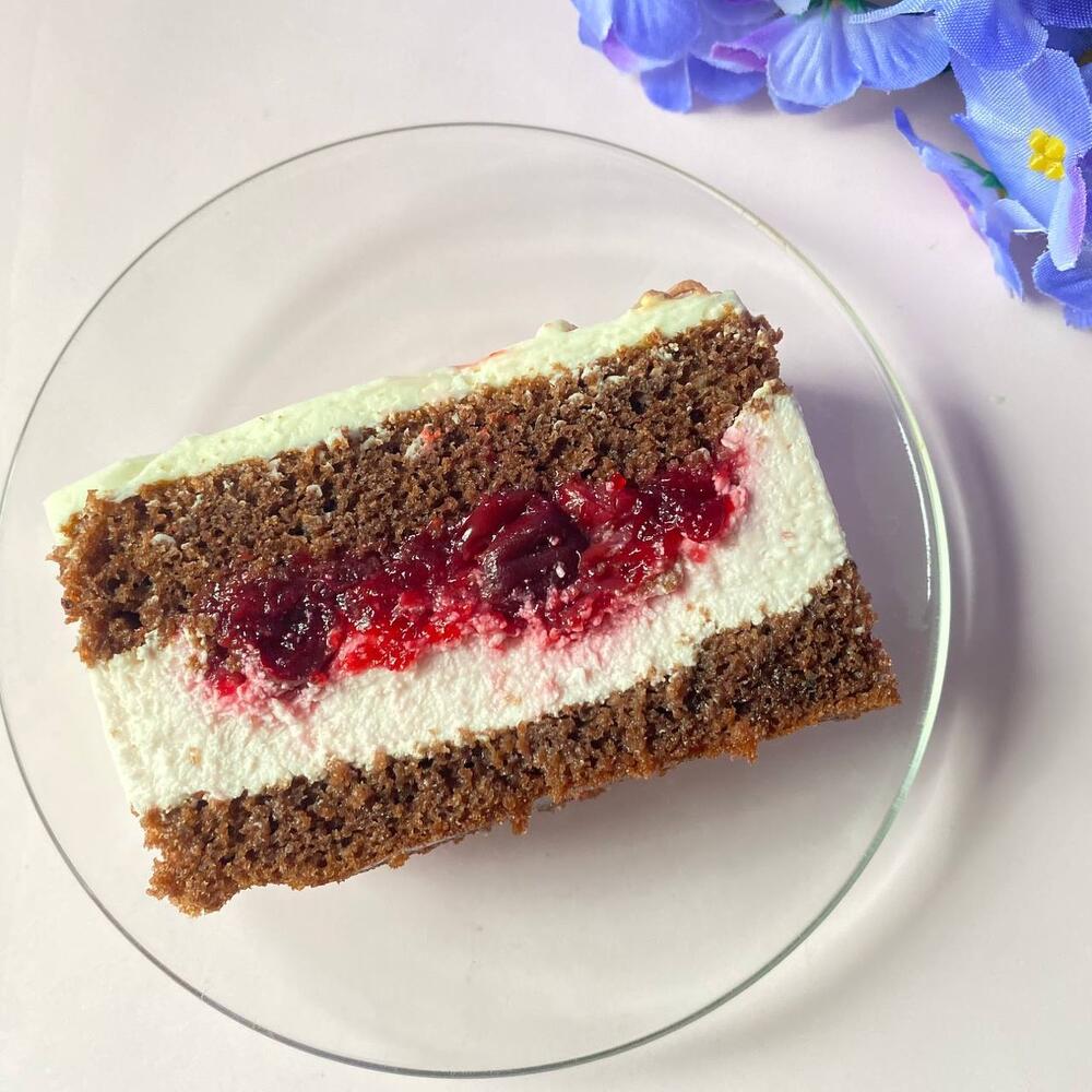 Bento cake for mom "Like a button"