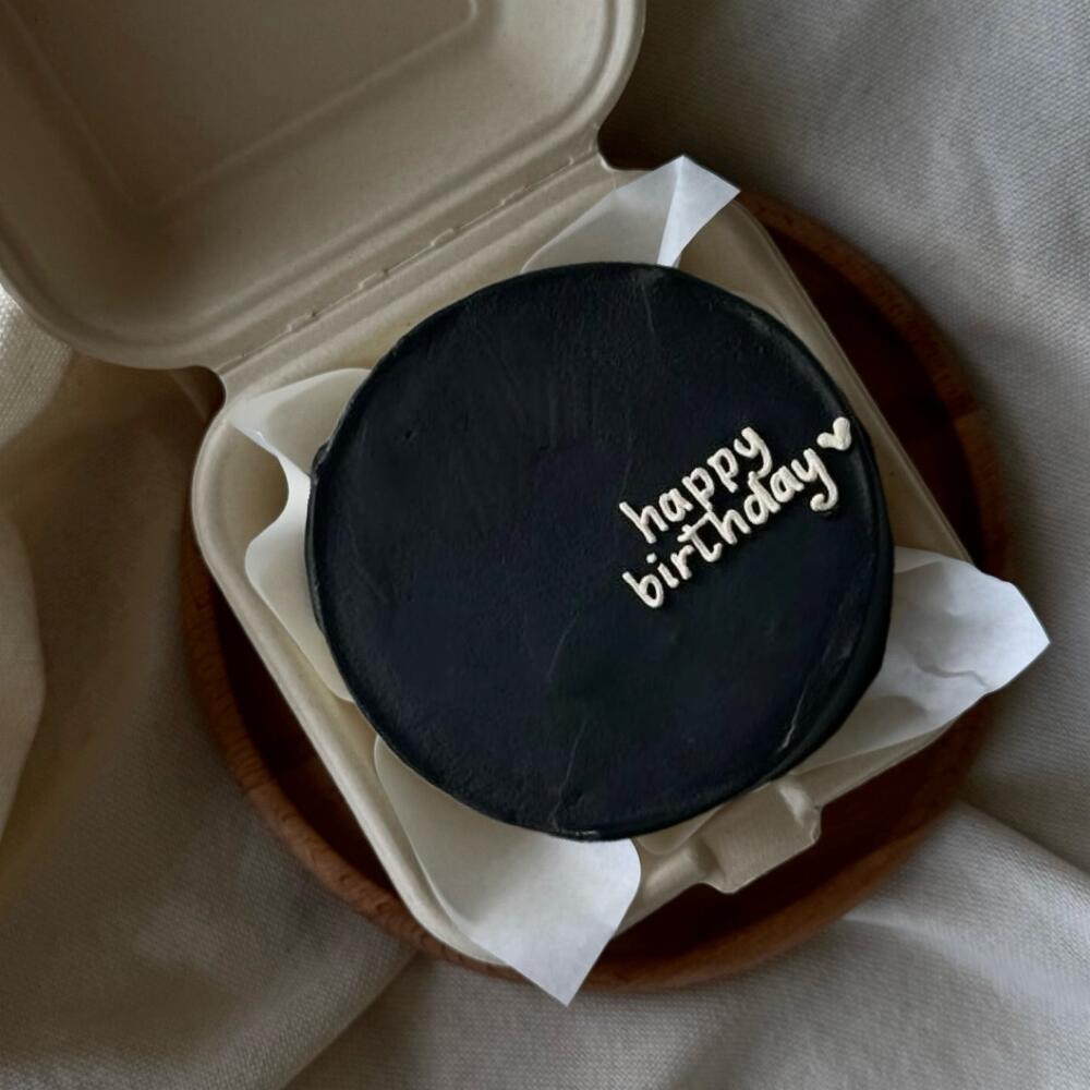 Бенто черный с днем рождения