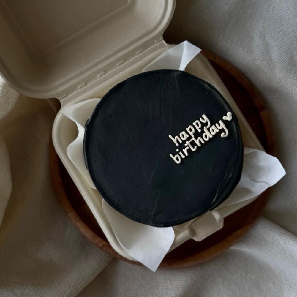 Бенто черный с днем рождения