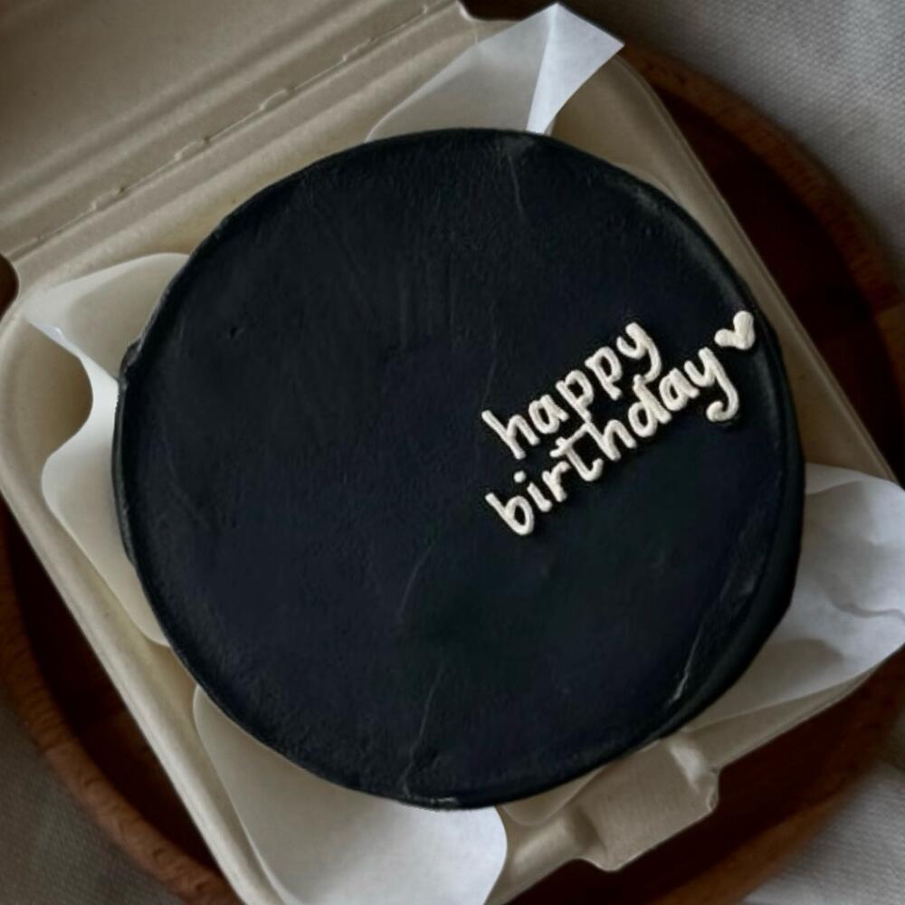 Бенто черный с днем рождения