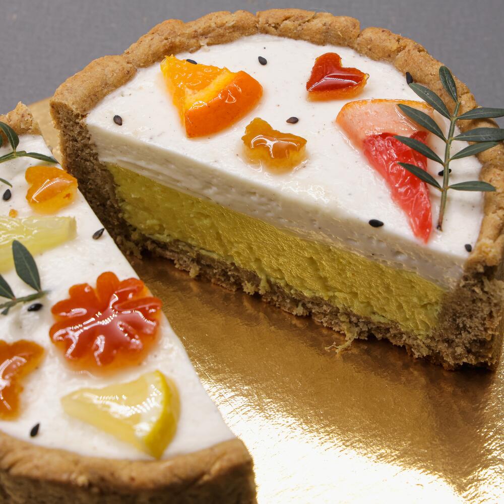 Бенто-чизкейк на 14 февраля. "Флорида" | 0.45 кг | лимонно-лаймовый
