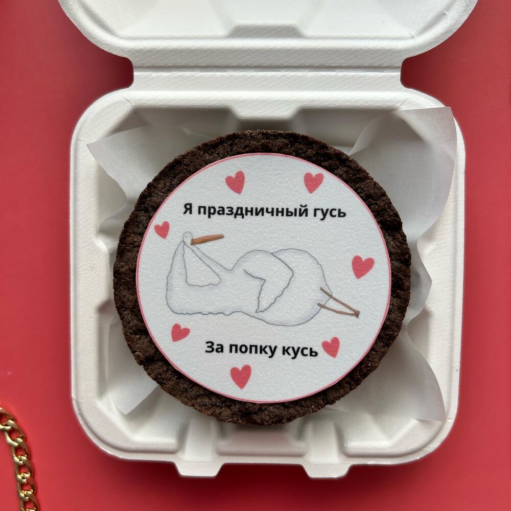 Бенто чизкейк с гусем в подарок