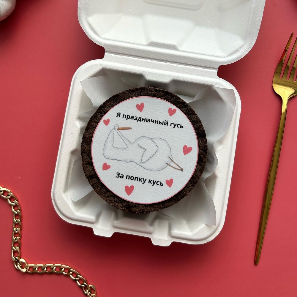 Бенто чизкейк с гусем в подарок