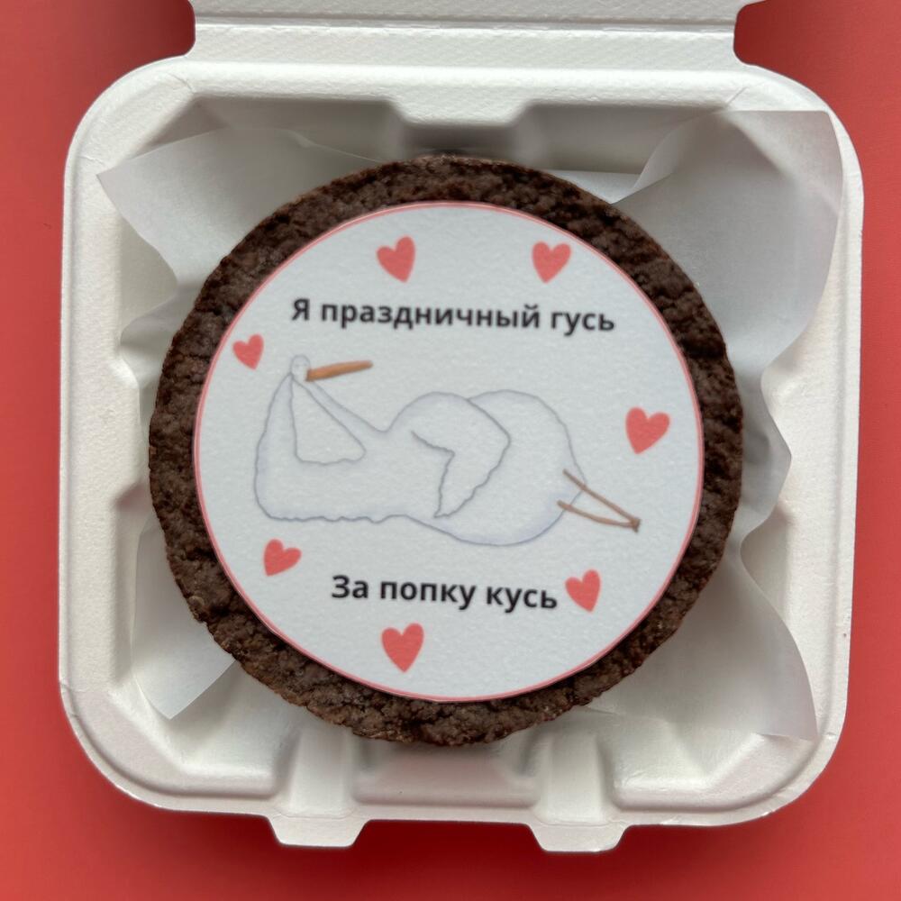 Бенто чизкейк с гусем в подарок