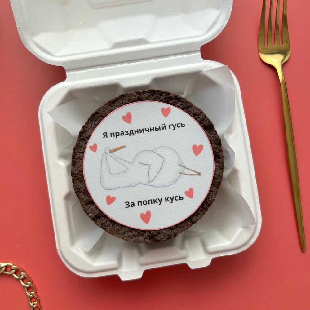 Бенто чизкейк с гусем в подарок