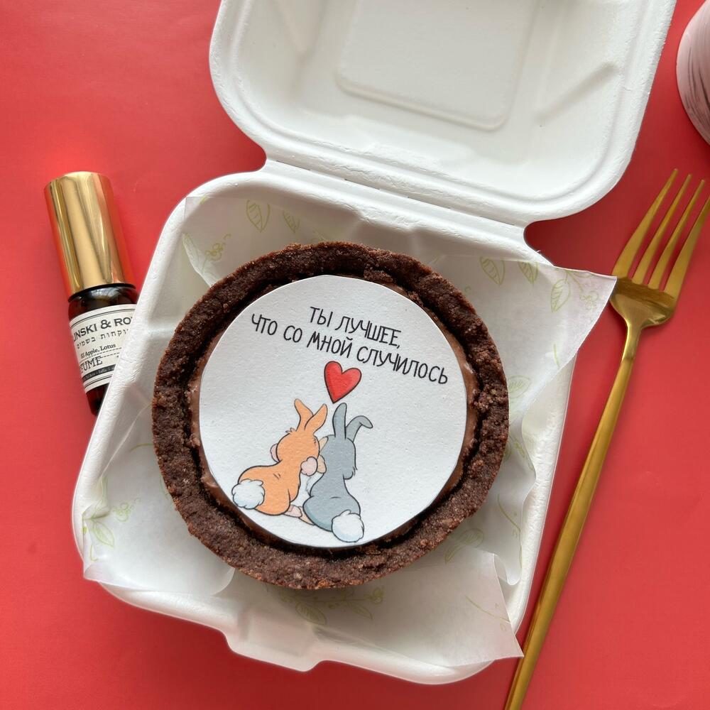 Бенто-чизкейк со вкусом «Вишня-шоколад» в подарок