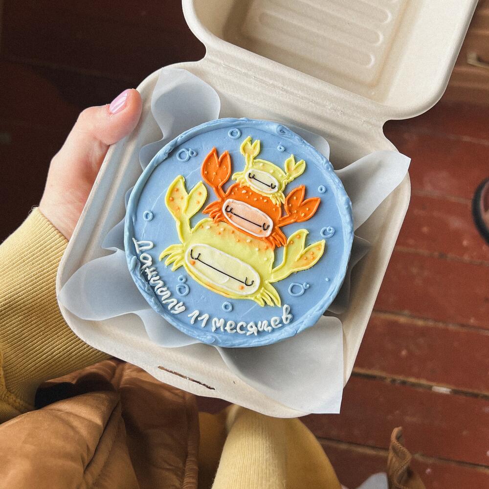 Бенто для малыша с крабиками