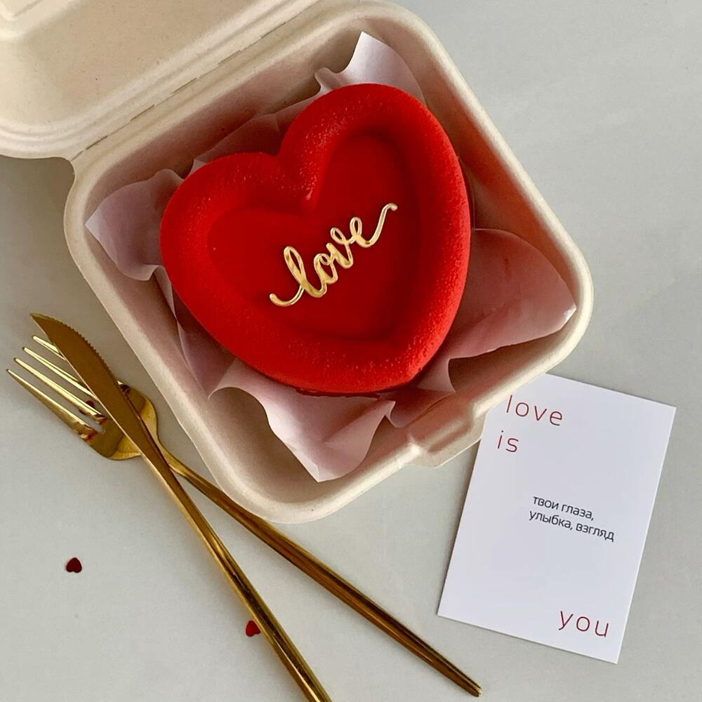 Бенто Фигурное красный бархат