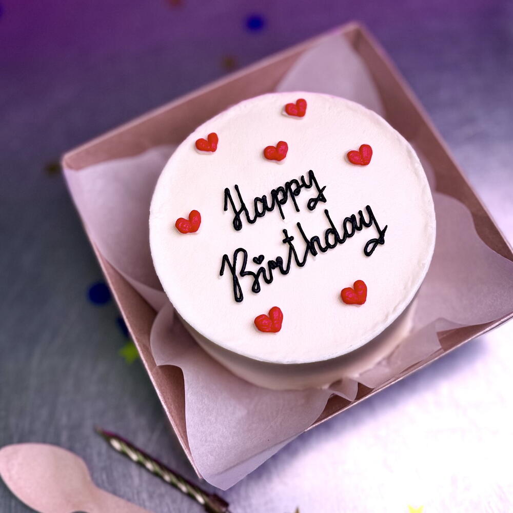 Бенто Happy Birthday с сердечками