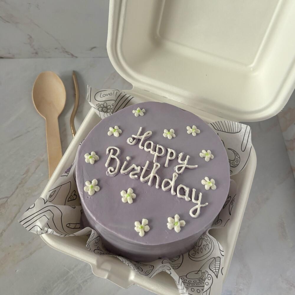 Бенто happy birthday с цветами