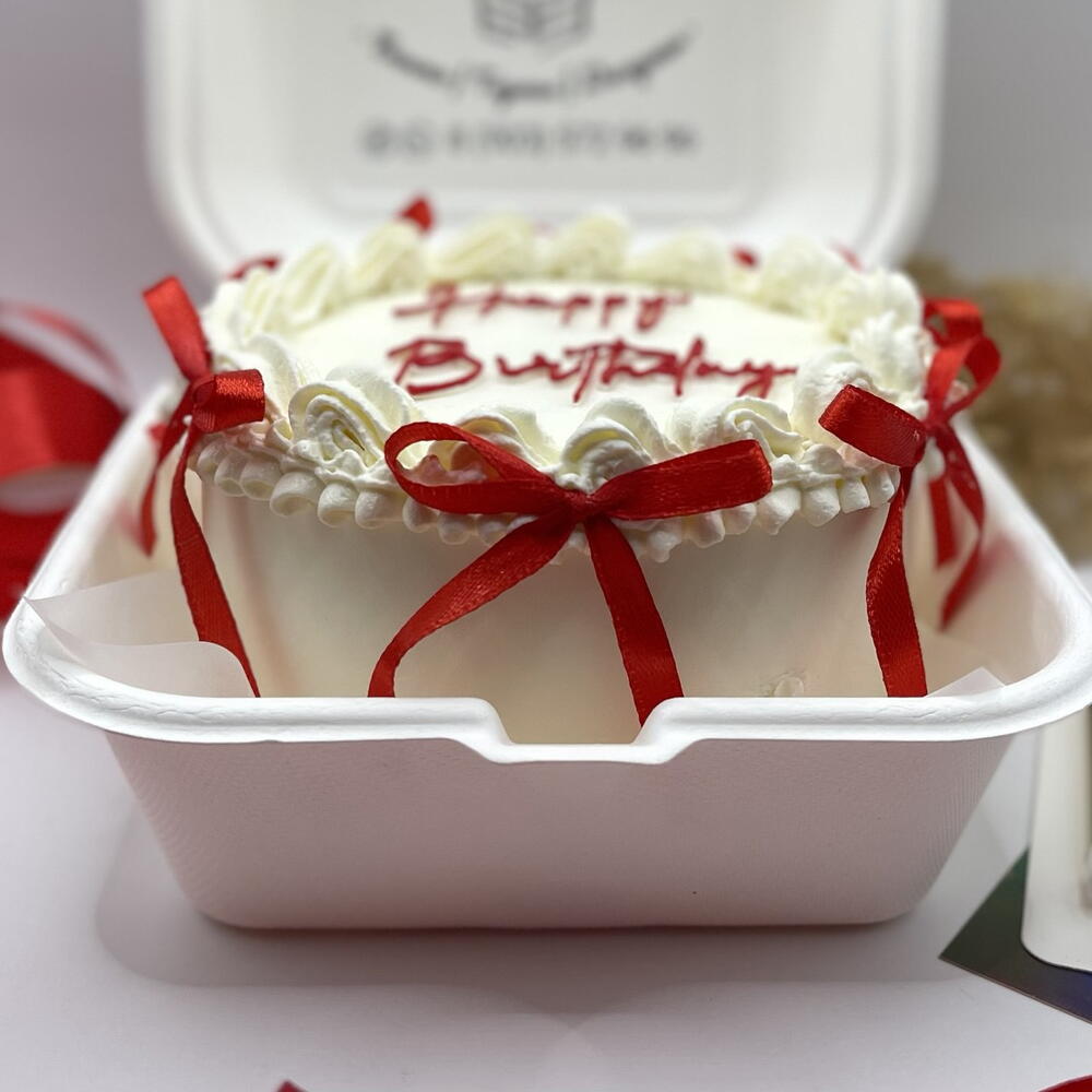 Бенто ламбет с рюшами, красными бантиками и Вашей надписью XL 700гр