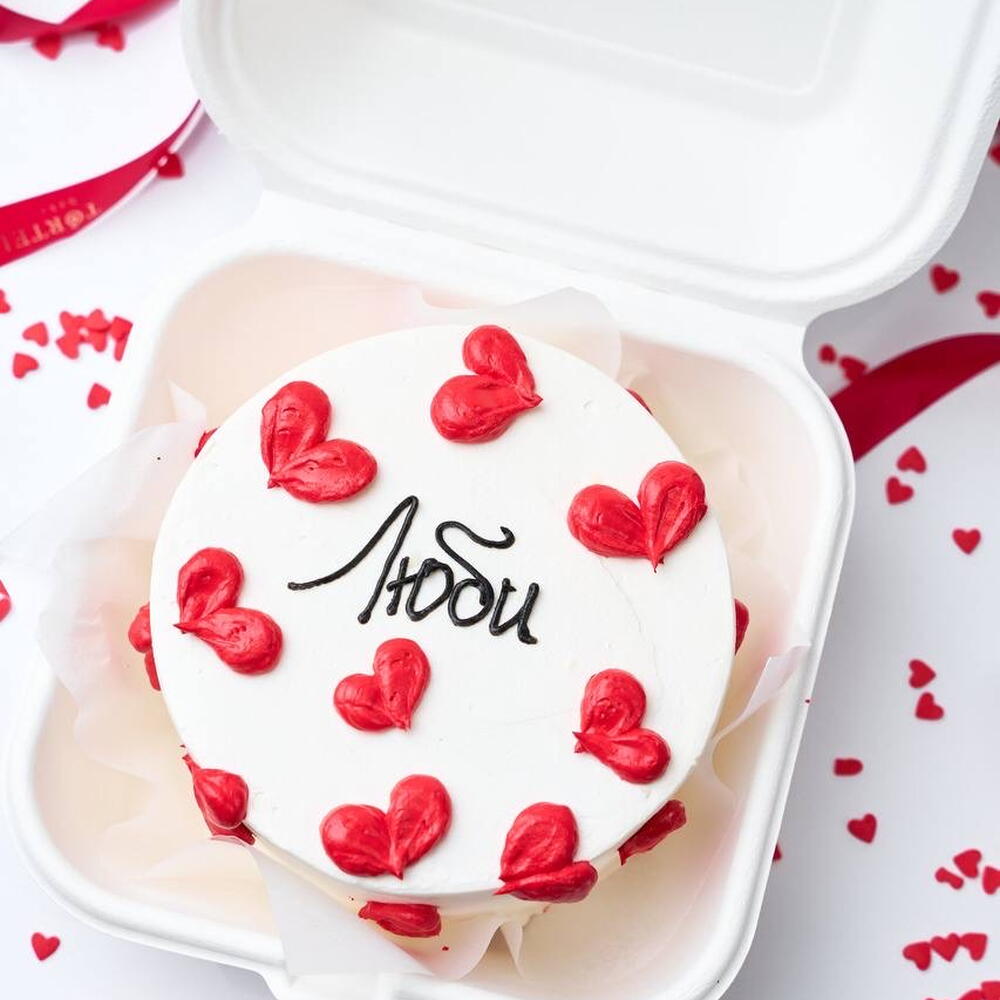 Бенто люби с сердечками