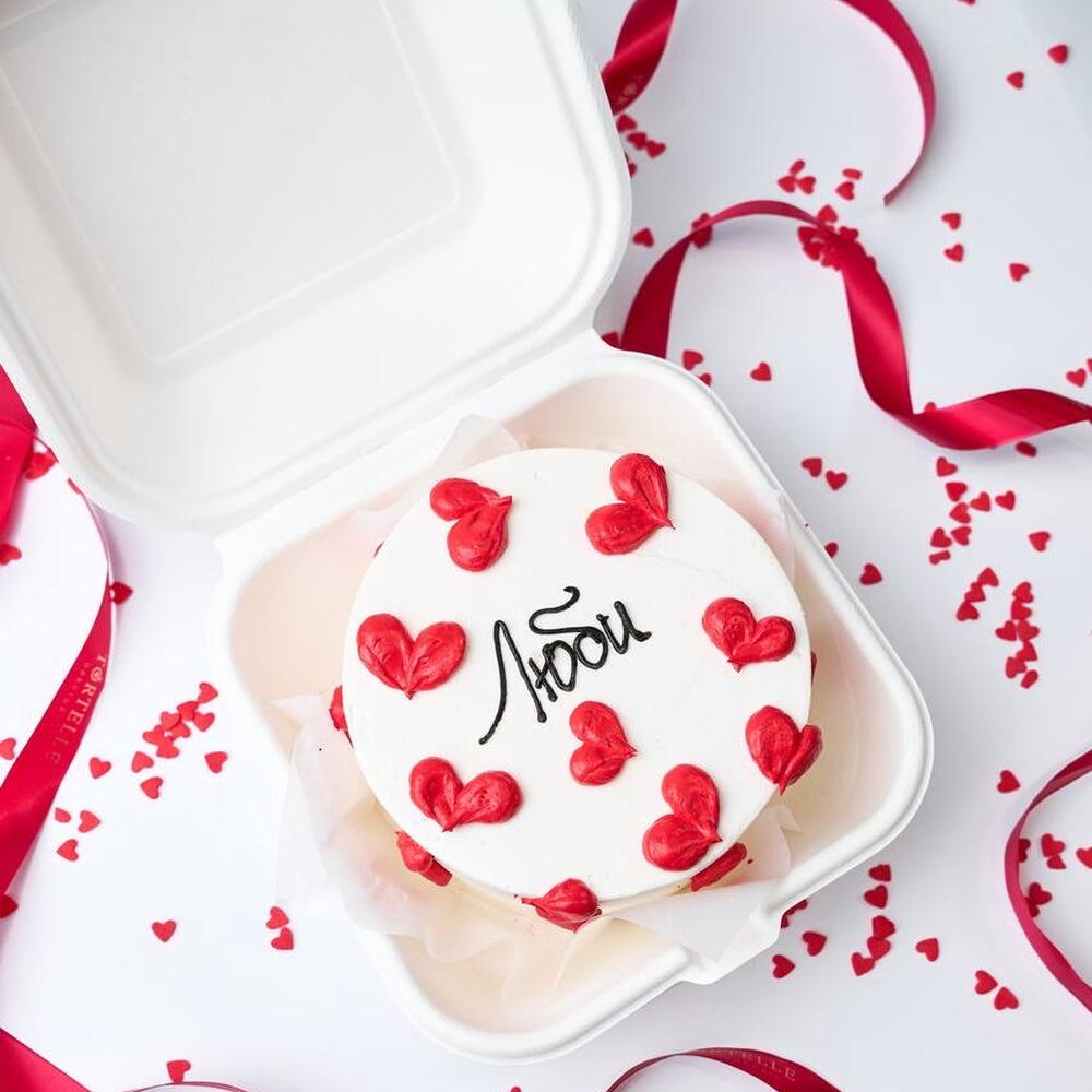 Бенто люби с сердечками