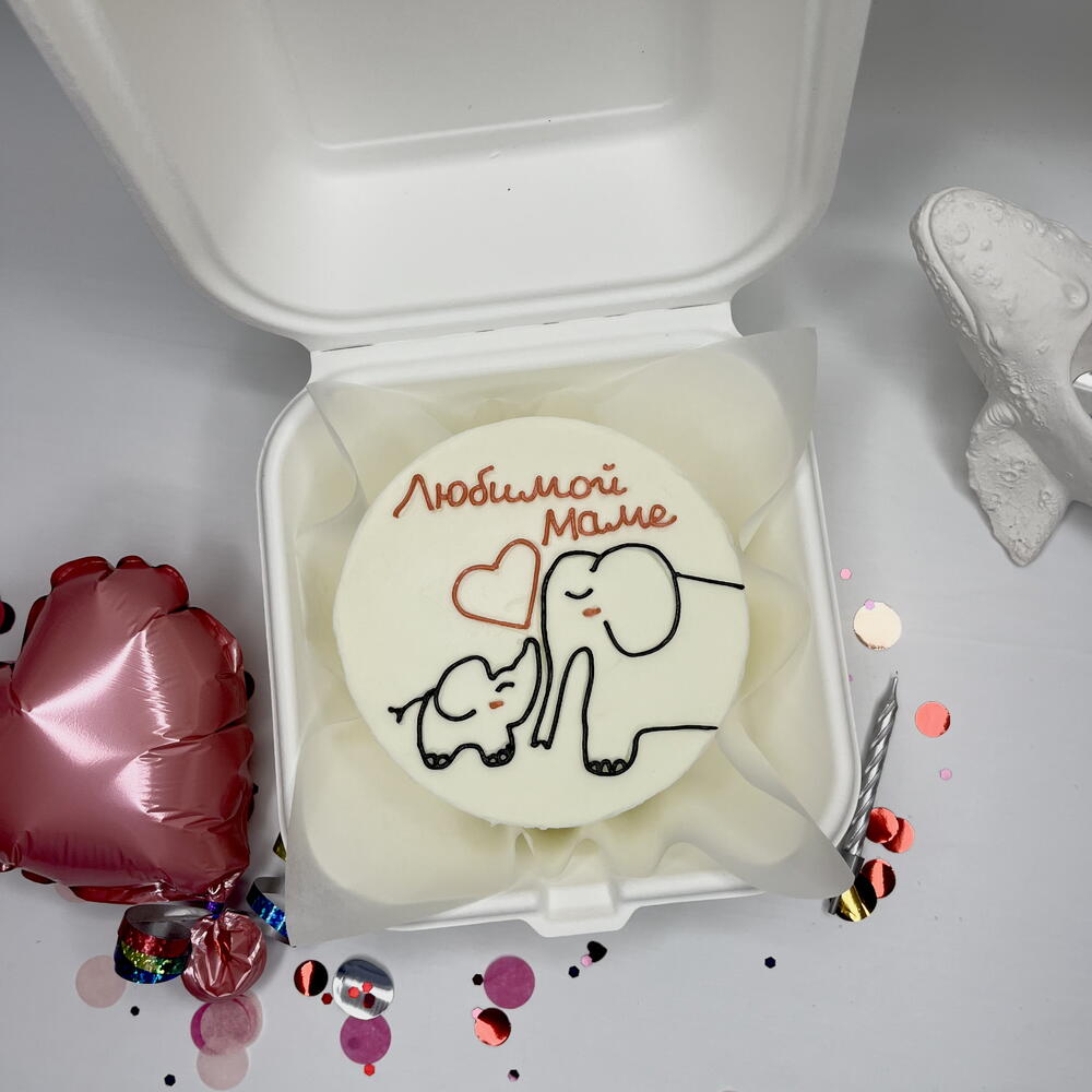 Бенто «Любимой маме»торт на День Матери