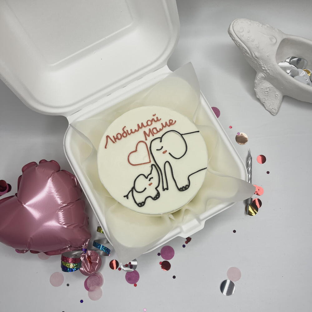 Бенто «Любимой маме»торт на День Матери