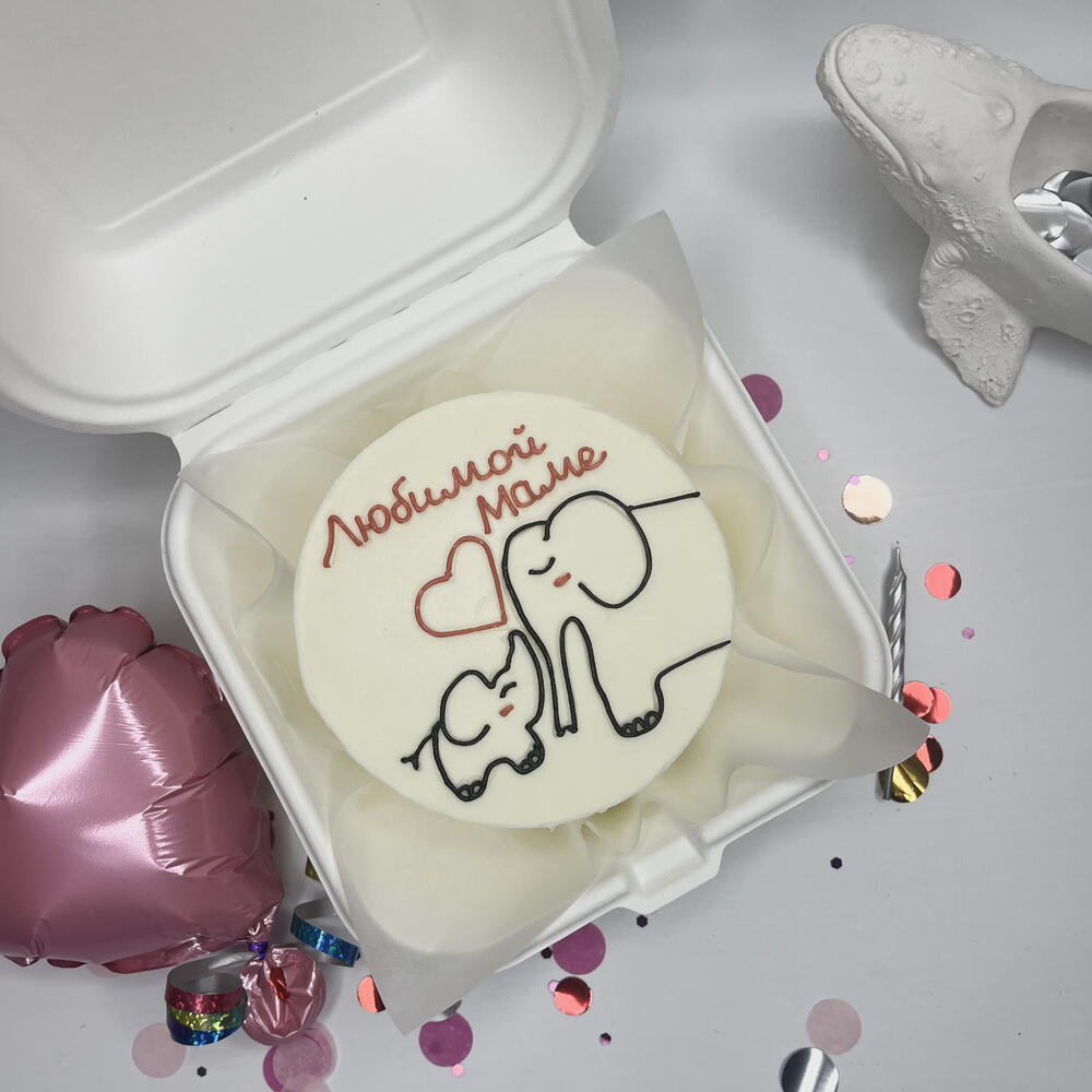 Бенто «Любимой маме»торт на День Матери