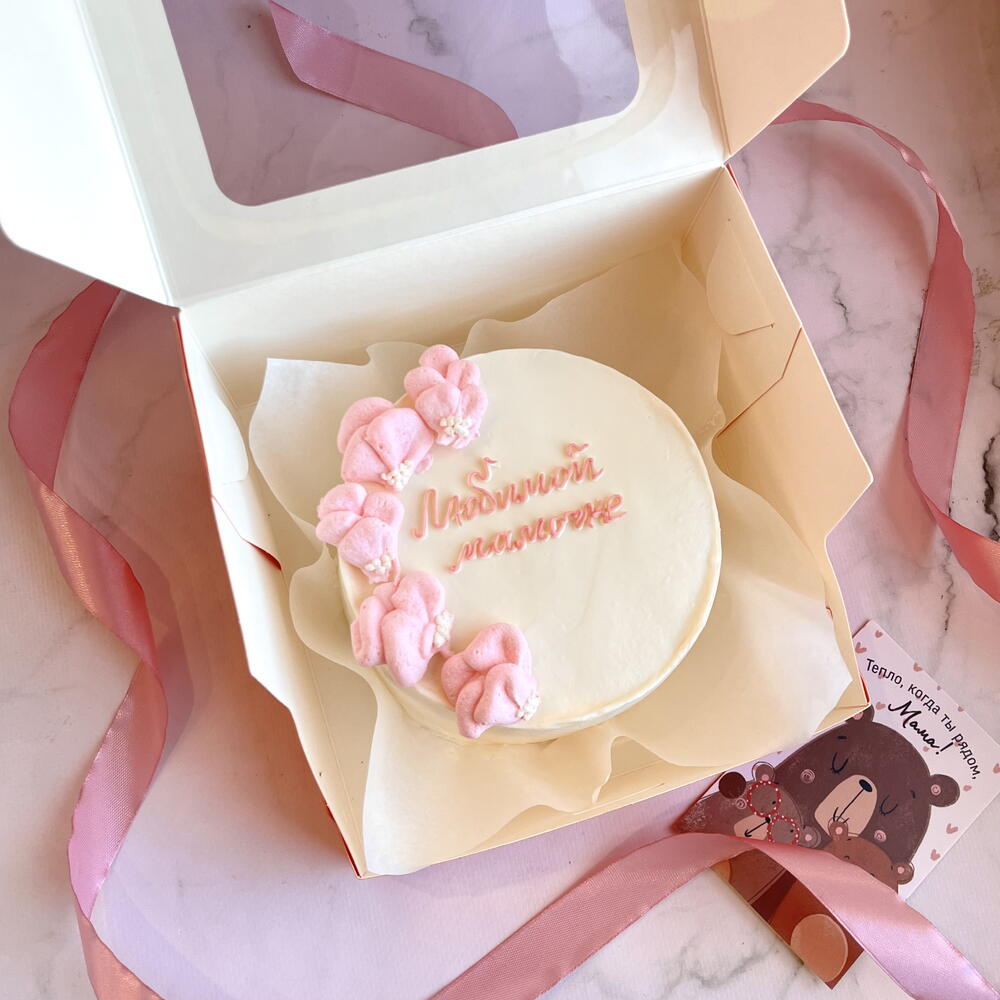 Бенто «любимой мамочке» с цветами на День матери