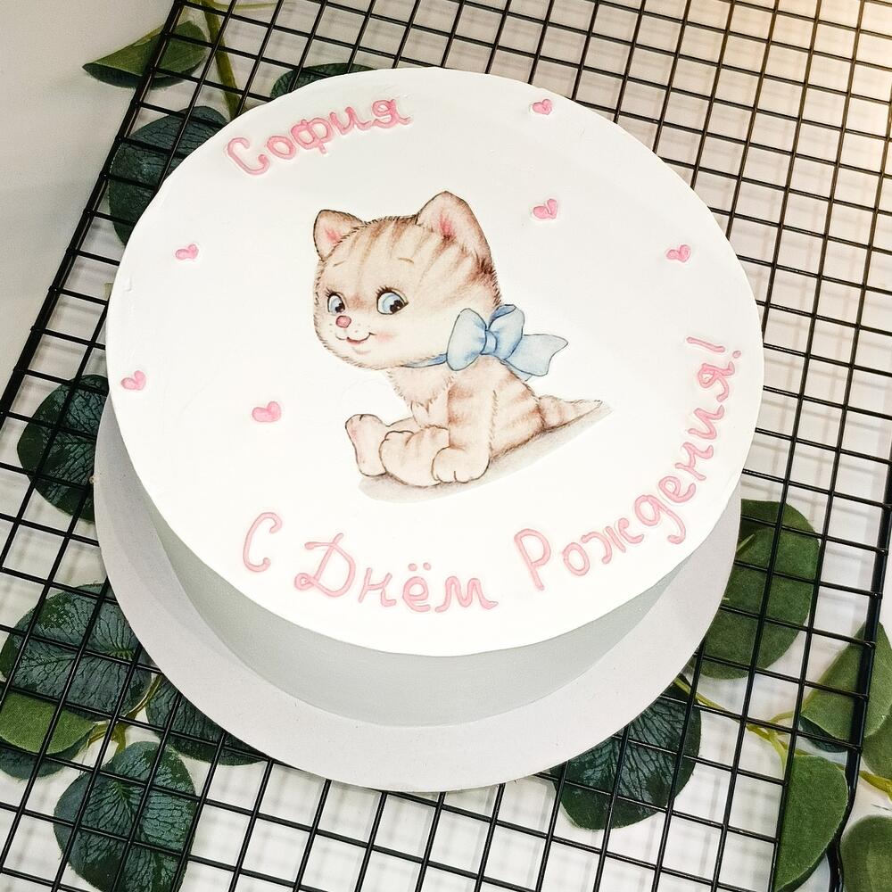 Бенто Макс, 1000 гр, с котиком (для девочки, мальчика, дочери, сына, девушки)