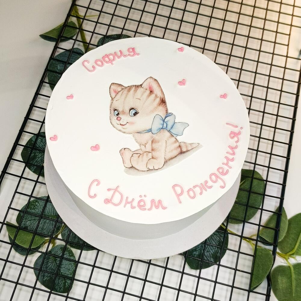 Бенто Макс, 1000 гр, с котиком (для девочки, мальчика, дочери, сына, девушки)