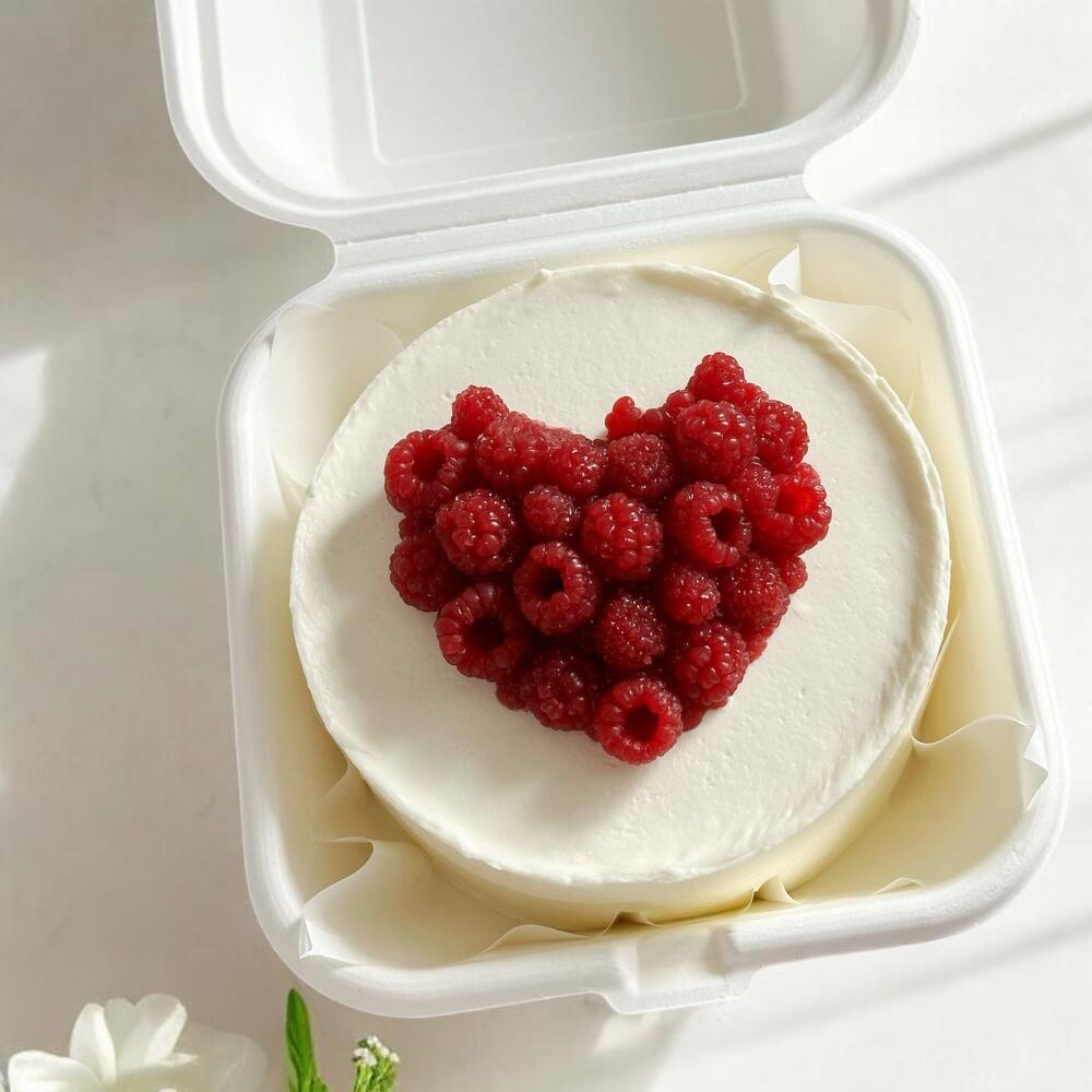 Бенто малиновое сердце