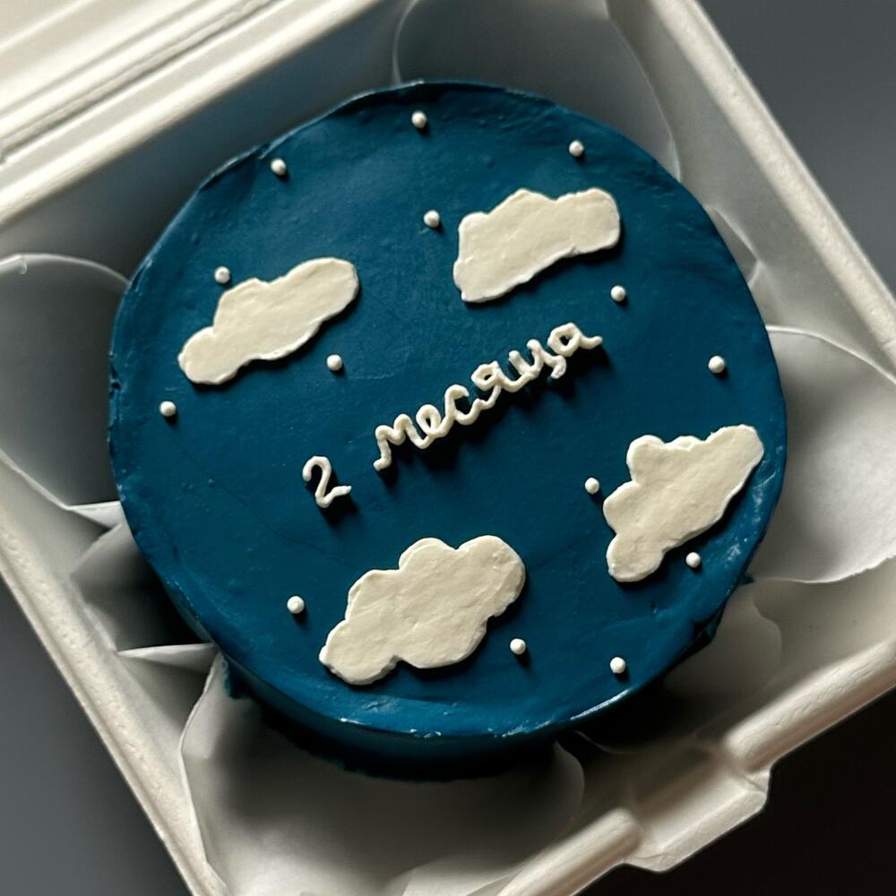 Бенто малышу на каждый месяц с облачками