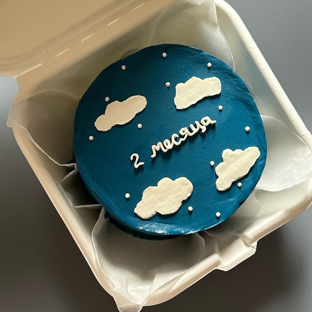 Бенто малышу на каждый месяц с облачками