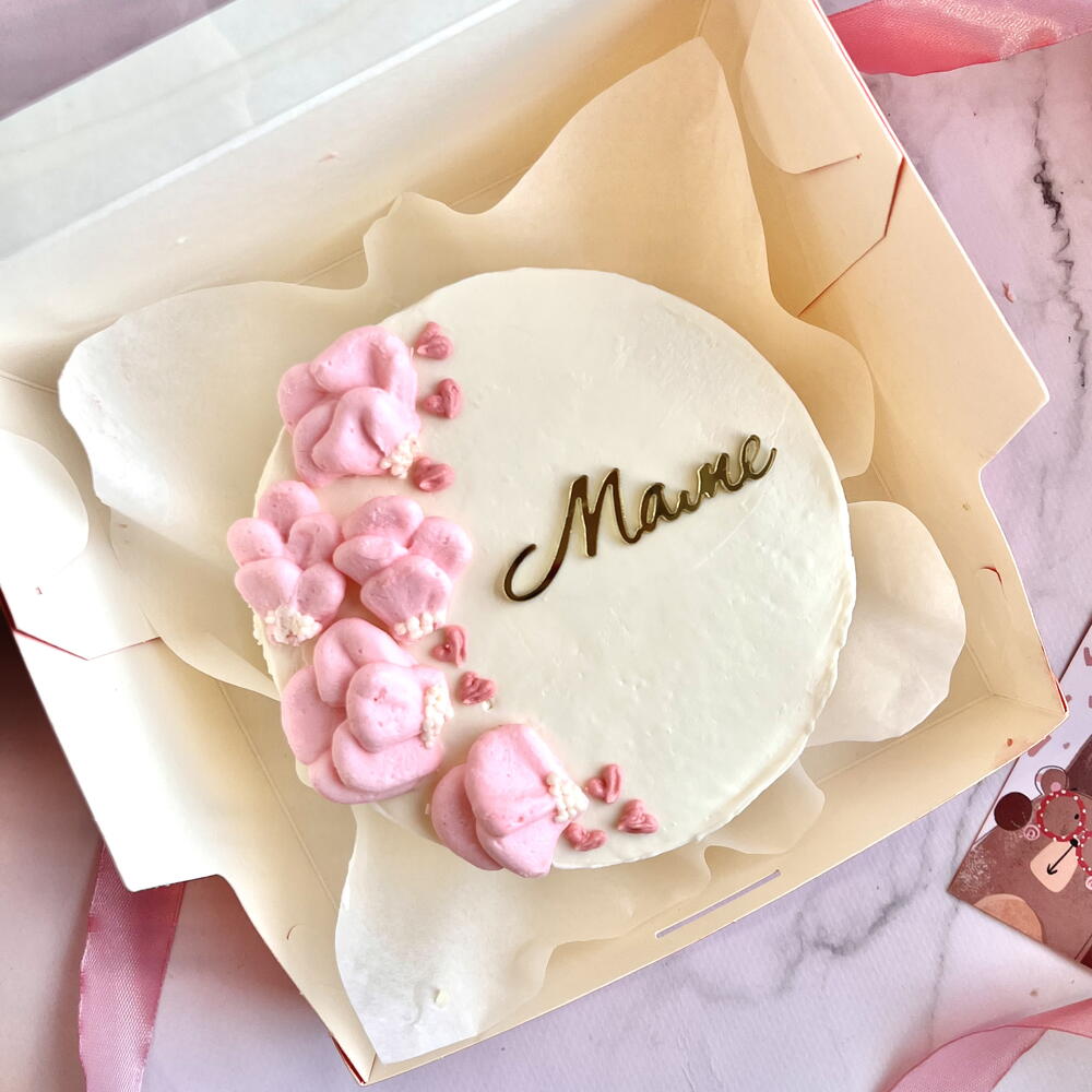 Бенто «маме» с кремовыми цветами для мамы/мамочки на День матери