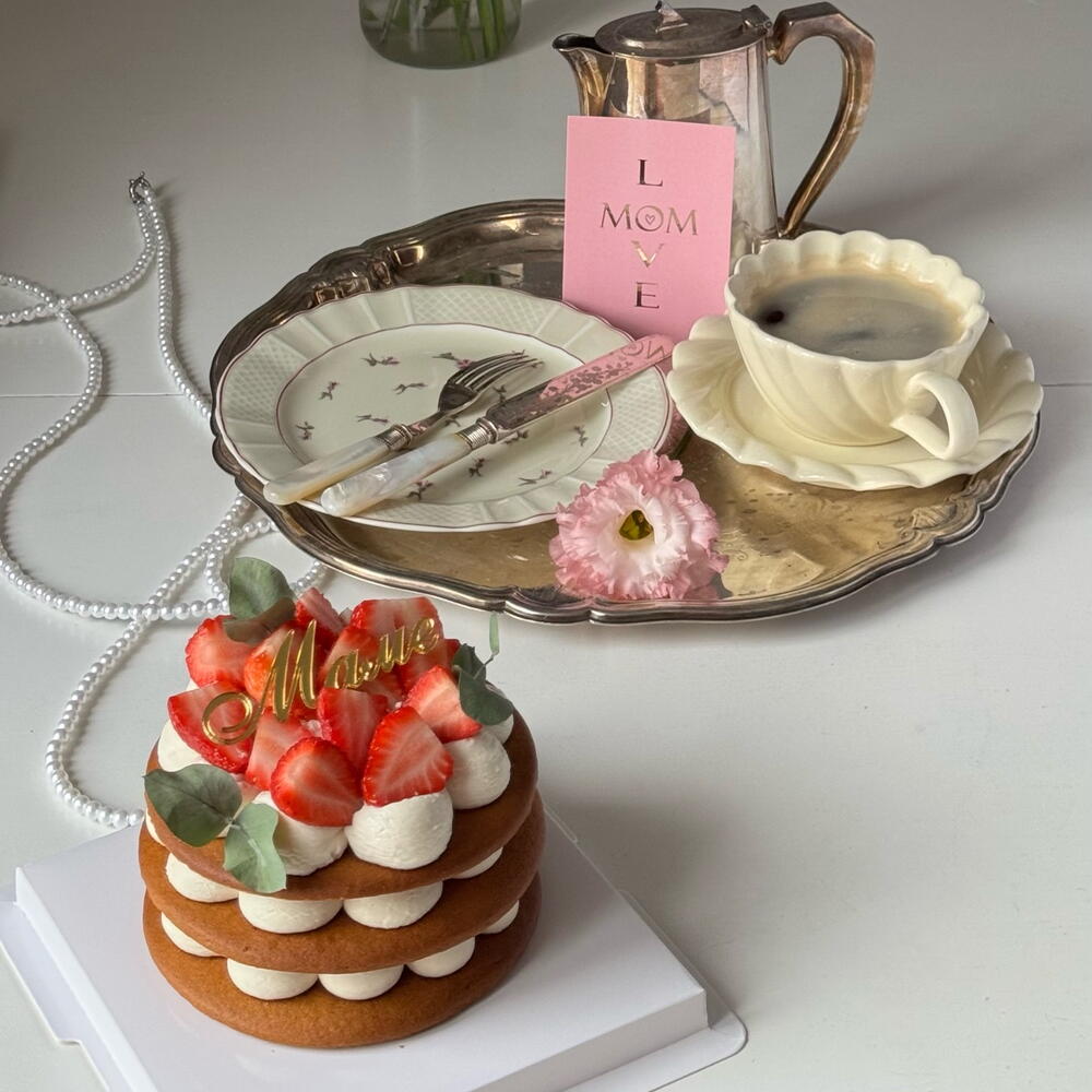 Бенто Медовик ко дню матери, подарок для мамы