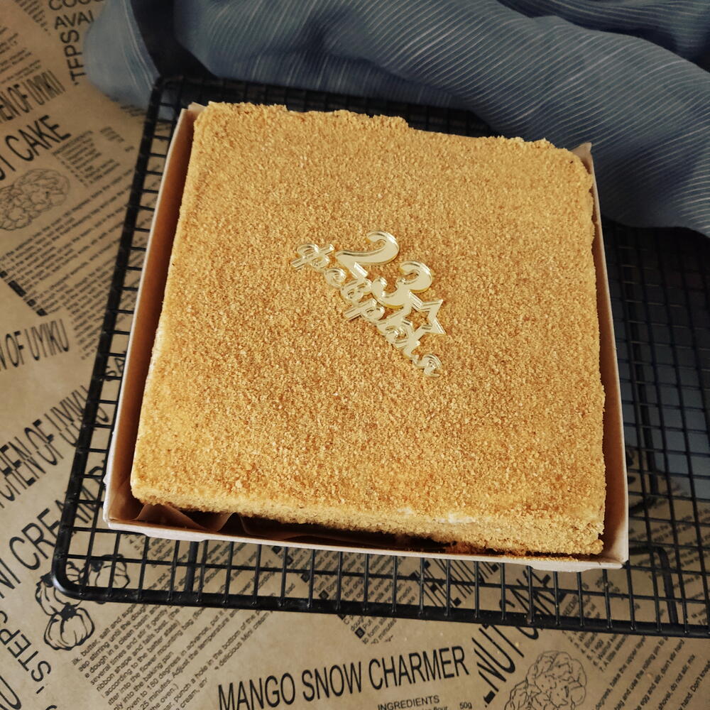 Бенто медовик на 23 февраля