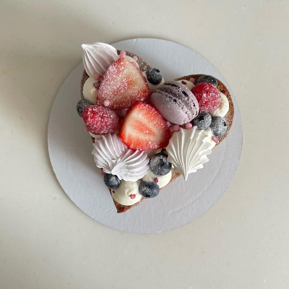 Бенто медовик сердце на 14 февраля День влюбленных