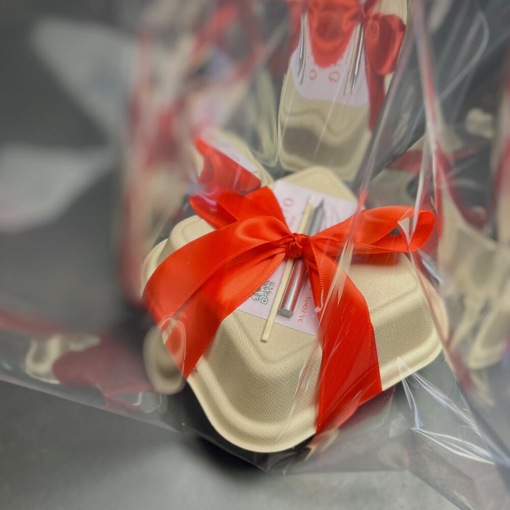 Бенто min тортик со смешной надписью/для мамы/для коллеги/для босса