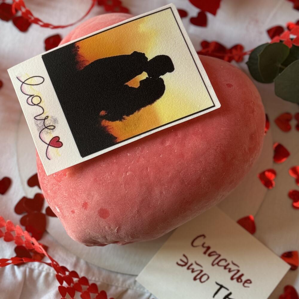 Бенто моти сердце «Фото снимок»