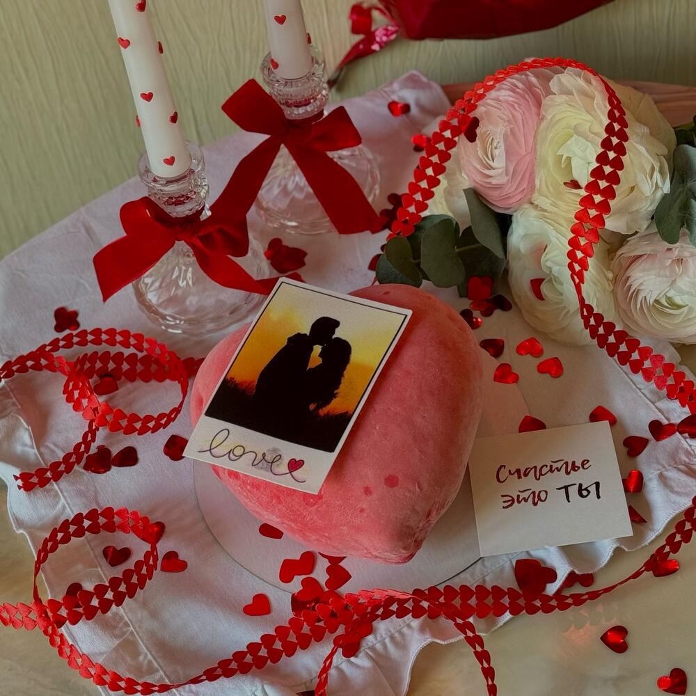 Бенто моти сердце «Фото снимок»