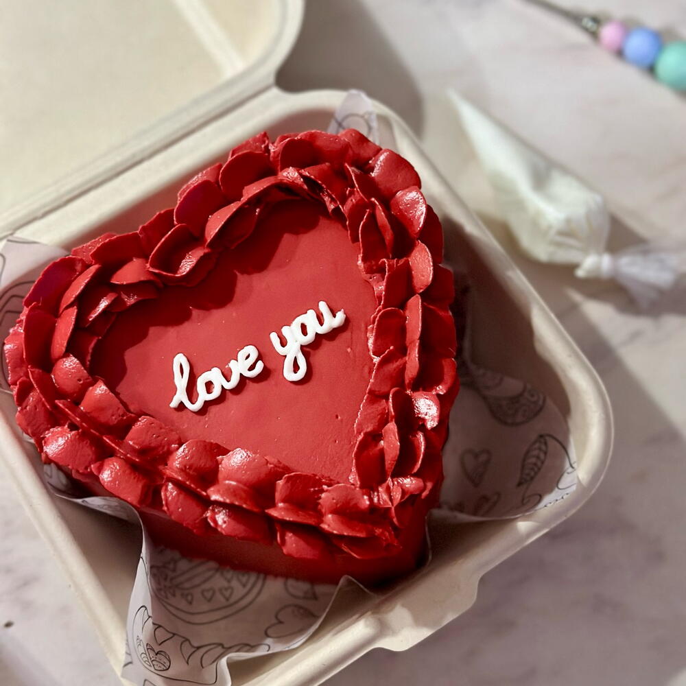 Бенто на 14 февраля, бенто торт любимому, бенто сердце