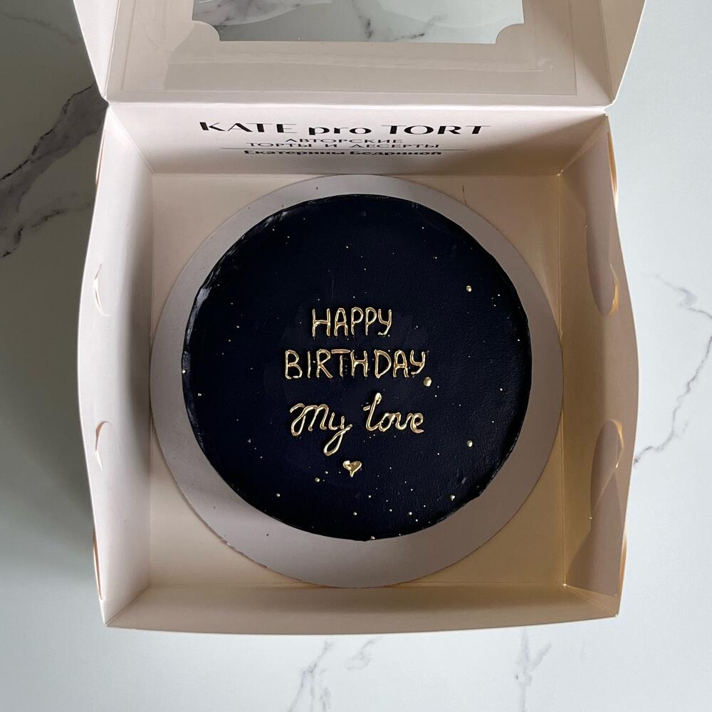 Бенто на день рождения мужчине черный