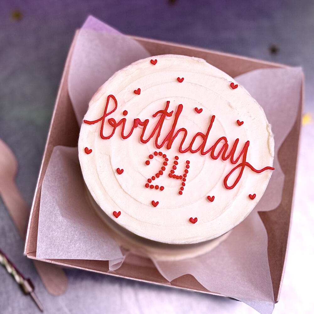 Бенто на день рождения с цифрой и сердечками