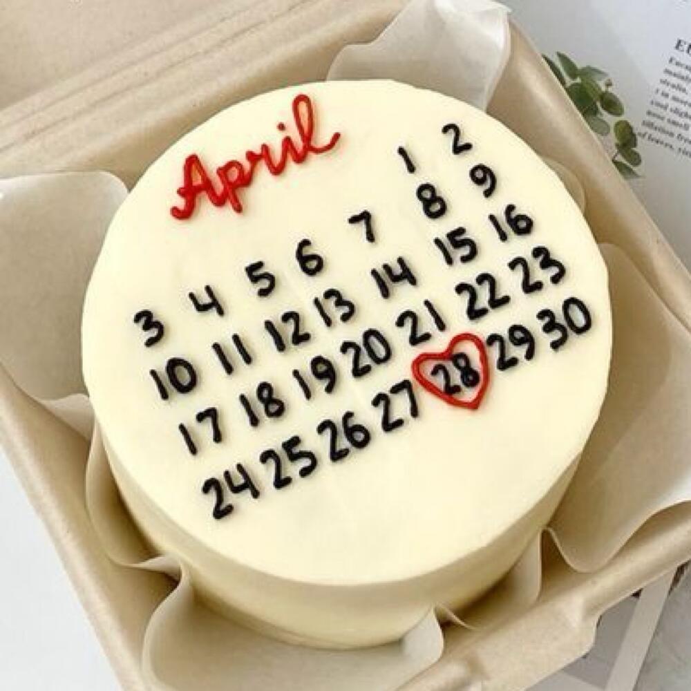 Бенто на годовщину, парню с календарем