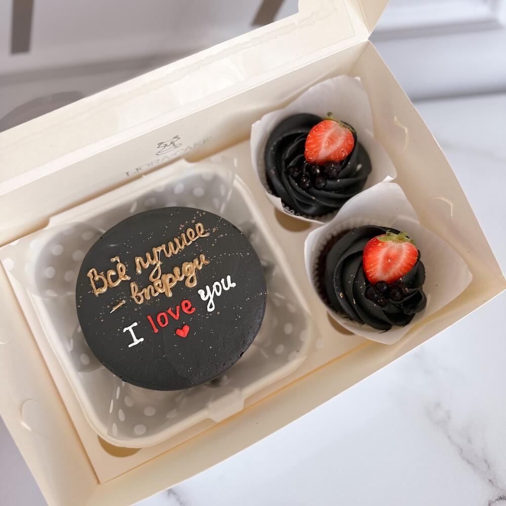 Бенто набор «мужчине» с капкейками