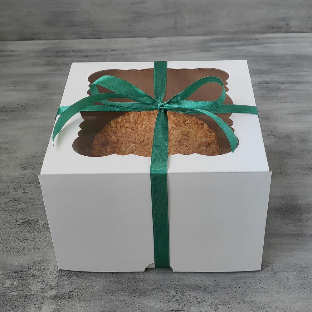 Бенто наполеон с малиновым венком в подарок маме, подруге, бабушке, жене