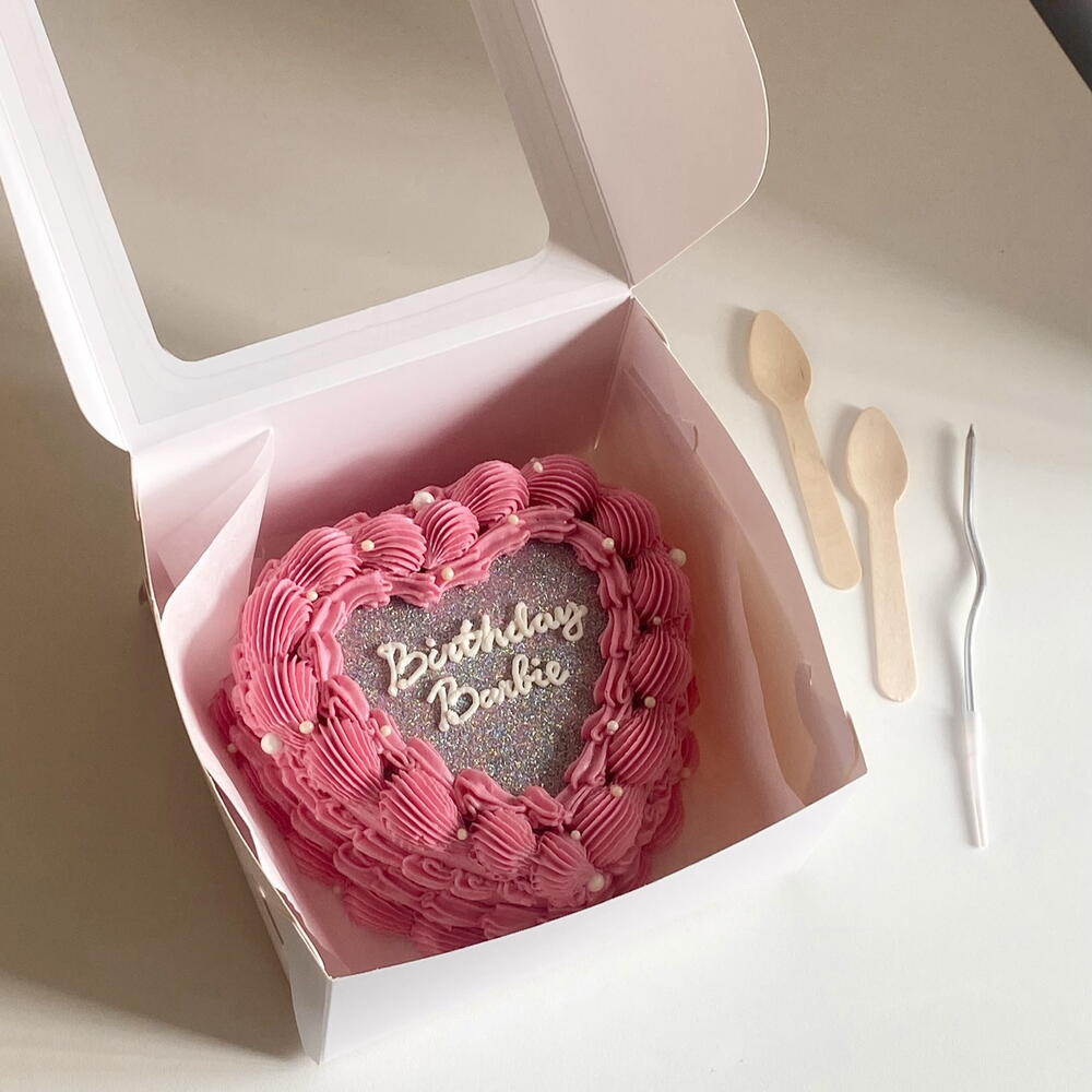 Бенто побольше сердце с блеском