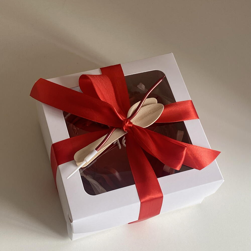 Бенто побольше сердце с рюшами