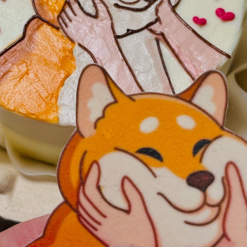 Бенто подарок для друга/бенто для подруги/ бенто с собакой/ бенто с акитой