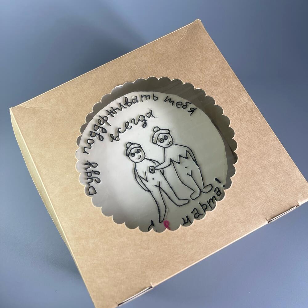 Бенто подруге с 8 марта. Торт на 8 марта