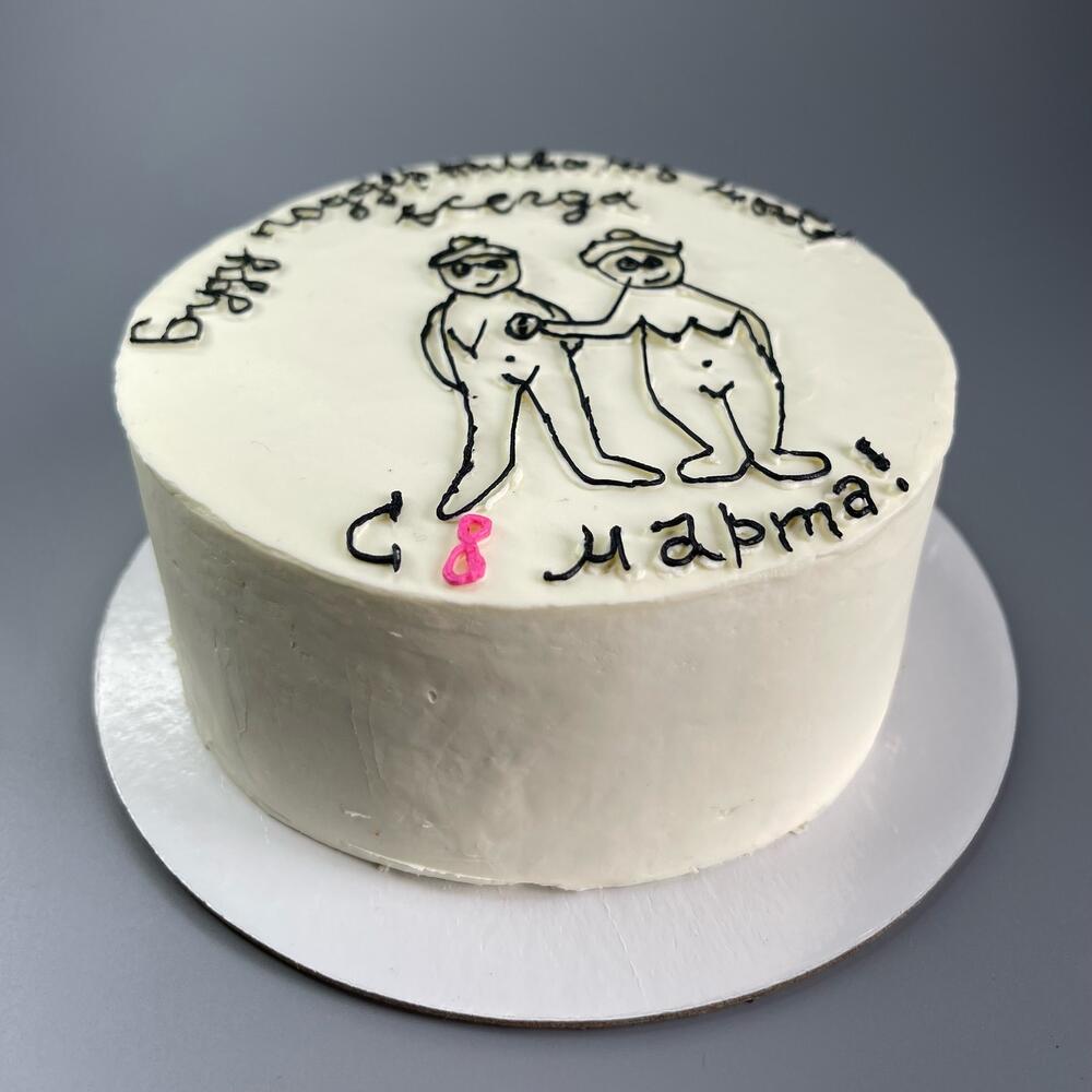 Бенто подруге с 8 марта. Торт на 8 марта