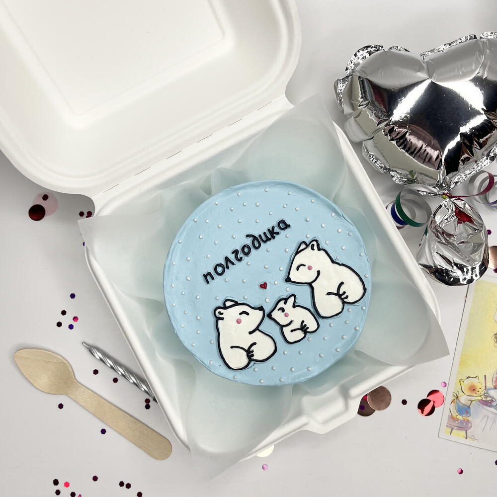 Бенто Полгодика с рисунком мишек